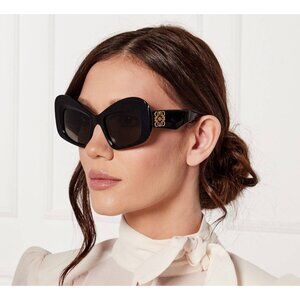NEW LOEWE SUNGLASSES LW40128I 01A BLACK WOMEN EYEWEAR LOEWE